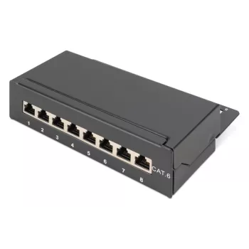 DIGITUS patch panel CAT6 8-portový tienený čierna