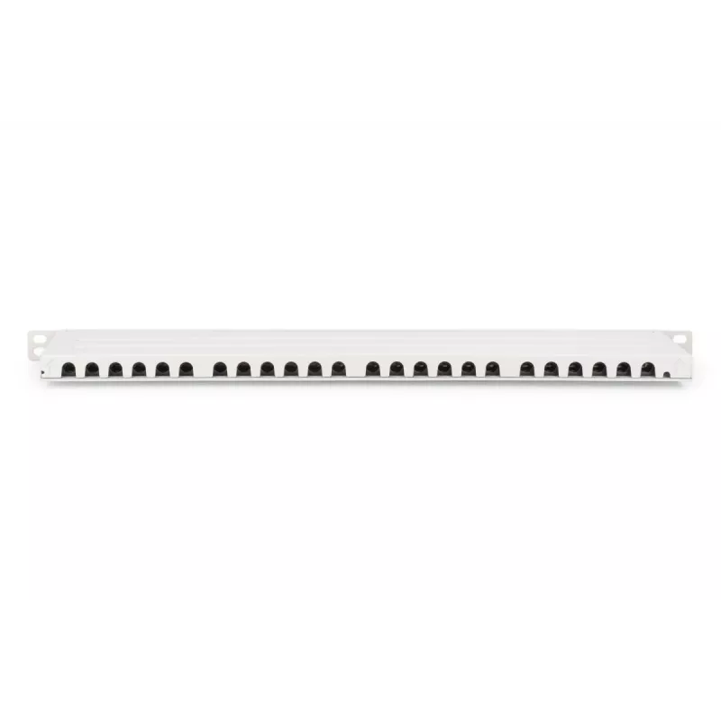 DIGITUS patch panel CAT6A EA tienený, 24-portový RJ45 ochrana proti prachu, 8P8C, 0,5U, sivá RAL 7035