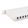 DIGITUS patch panel CAT6A EA tienený, 24-portový RJ45 ochrana proti prachu, 8P8C, 0,5U, sivá RAL 7035