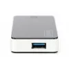 DIGITUS USB hub 4-portový USB 3.0 externý čierny klavírový lak