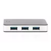 DIGITUS USB hub 4-portový USB 3.0 externý čierny klavírový lak