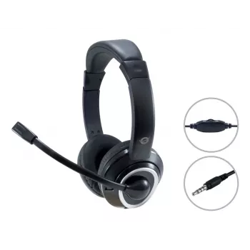 Conceptronic POLONA02B Slúchadlá/headset Káblové Čelenka Herné Čierne
