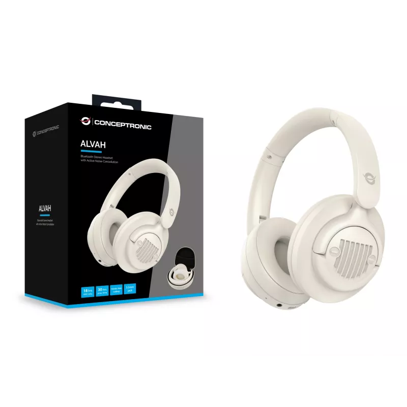 Conceptronic ALVAH02C Bluetooth stereo headset s aktívnym potlačením hluku