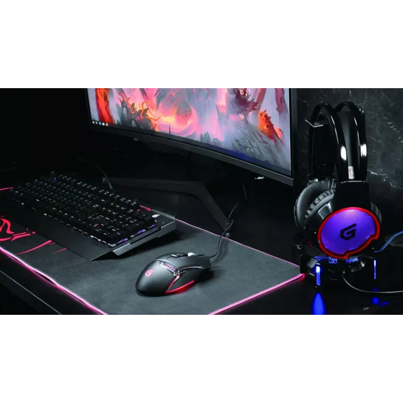 Conceptronic DJEBBEL 8, herná USB myš, 8 programovateľných tlačidiel, 4000 DPI