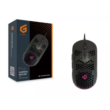 Conceptronic DJEBBEL 6D herná myš s voštinovou štruktúrou, 6400 DPI