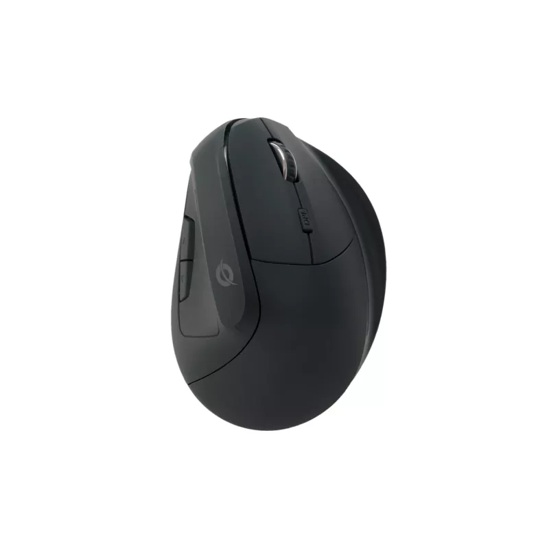 Conceptronic LORCAN ERGO 6-tlačidlové ergonomické Bluetooth myš, pre pravákov, vertikálny dizajn, optická, Bluetooth, 1600 DPI, čierna