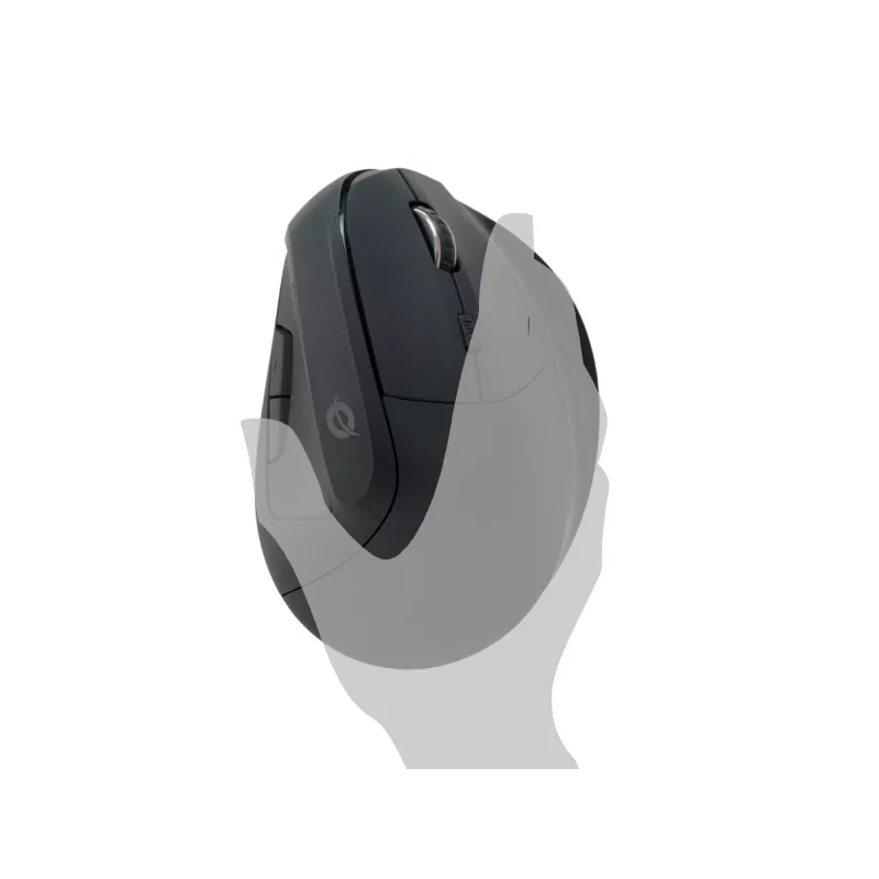 Conceptronic LORCAN ERGO 6-tlačidlové ergonomické Bluetooth myš, pre pravákov, vertikálny dizajn, optická, Bluetooth, 1600 DPI, čierna