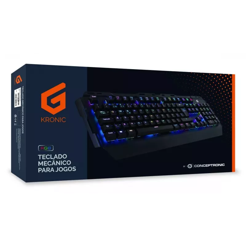 Conceptronic KRONIC mechanická herná klávesnica, RGB, portugalské rozloženie