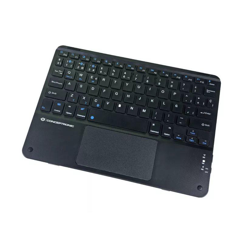 Conceptronic TOBIN01BES 10-palcová Bluetooth klávesnica s touchpadom, QWERTY španielska