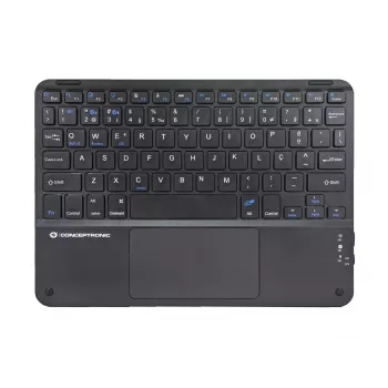 Conceptronic TOBIN01BPT 10-palcová Bluetooth klávesnica s touchpadom, QWERTY portugalská