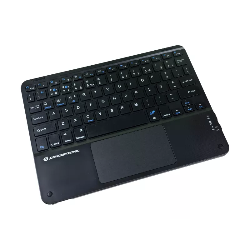 Conceptronic TOBIN01BPT 10-palcová Bluetooth klávesnica s touchpadom, QWERTY portugalská