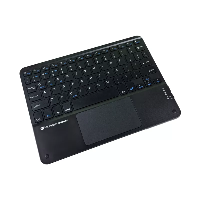 Conceptronic TOBIN01BUS 10-palcová Bluetooth klávesnica s touchpadom, QWERTZ EN (US)