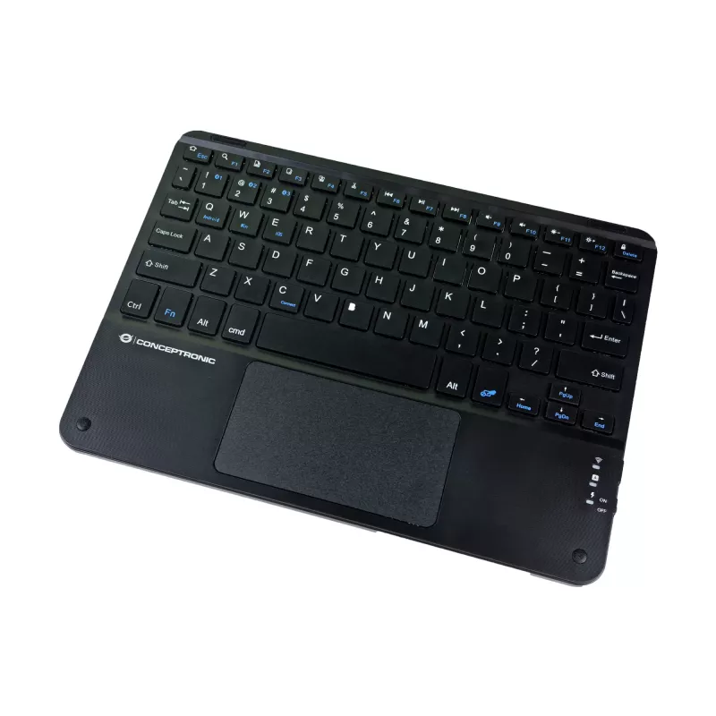 Conceptronic TOBIN01BUS 10-palcová Bluetooth klávesnica s touchpadom, QWERTZ EN (US)