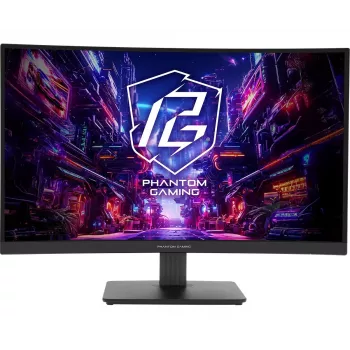 ASROCK herný monitor - Pg27qrt1b - 27 palcov - 2560 X 1440 Qhd - zakrivený 180hz - čierny
