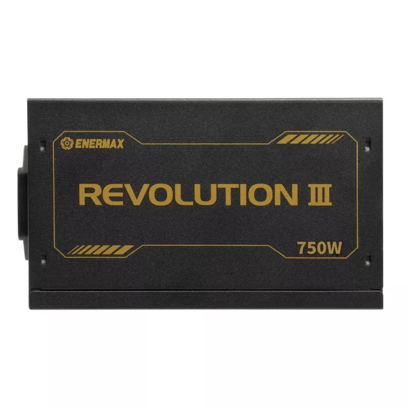 Enermax Revolution III ERV750G-AHG-MAC počítačový zdroj, 750 W, 80 Plus Gold, plne modulárny, ATX, 12-pinový konektor High Power GPU, čierny