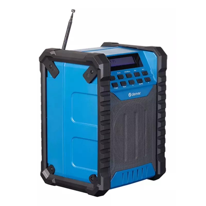 DENVER ELECTRONICS Wrd-60 staveniskové DAB+ rádio s Bluetooth a funkciou pracovného svetla