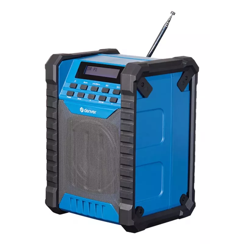DENVER ELECTRONICS Wrd-60 staveniskové DAB+ rádio s Bluetooth a funkciou pracovného svetla
