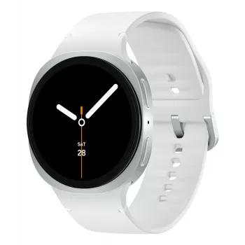 Samsung Galaxy Watch 8 3,81 cm (1,5 palca) AMOLED 44 mm digitálny 480 x 480 pixelov dotykový displej strieborný Wi-Fi GPS (satelit)