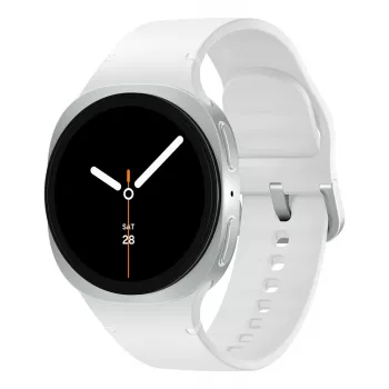 Samsung Galaxy Watch 8 3,3 cm (1,3 palca) AMOLED 40 mm digitálny 438 x 438 pixelov dotykový displej strieborný Wi-Fi GPS (satelit)