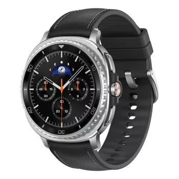 Samsung Galaxy Watch8 Classic 46mm čierny Bluetooth/WLAN hybridný ekologický kožený remienok S/M/L (SM-L500NZKADBT)