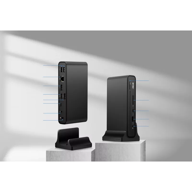ASUS Triple Display USB-C Dock Duo DC301 káblový čierny