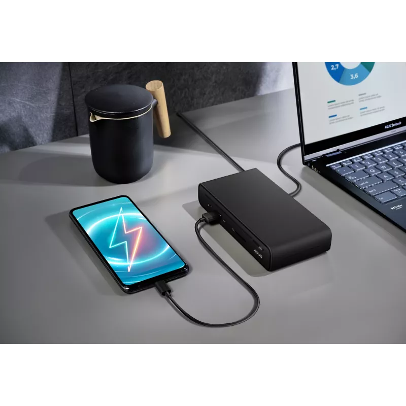 ASUS Triple Display USB-C Dock Duo DC301 káblový čierny