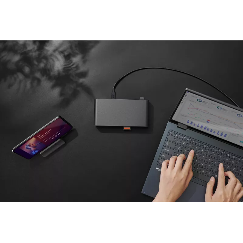ASUS Triple Display USB-C Dock Duo DC301 káblový čierny