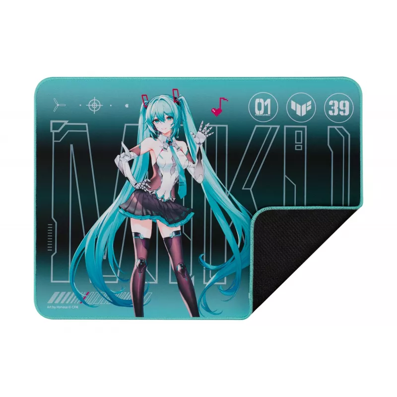 ASUS TUF Gaming P1 Hatsune Miku Edition podložka pod myš herná tyrkysová
