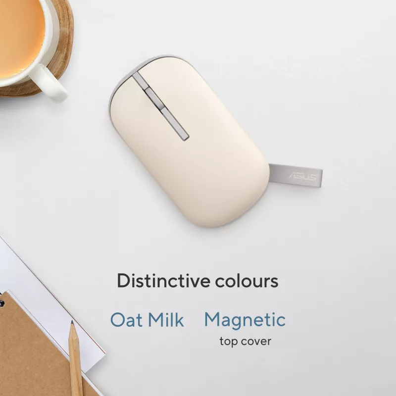 ASUS Marshmallow MD100 myš Office obojručná RF Wireless + Bluetooth optická 1600 DPI