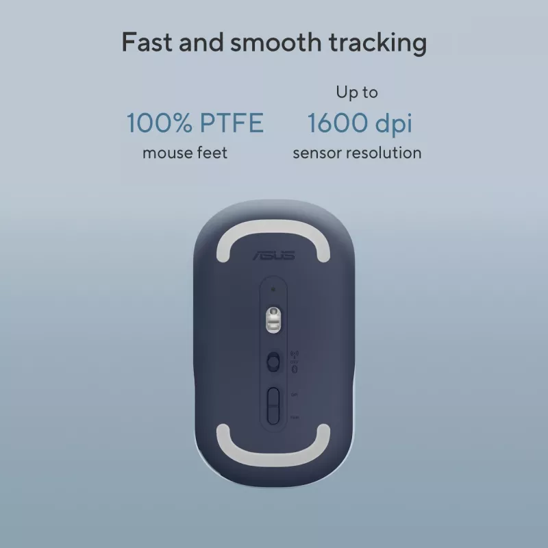 ASUS Marshmallow MD100 myš Office obojručná RF Wireless + Bluetooth optická 1600 DPI