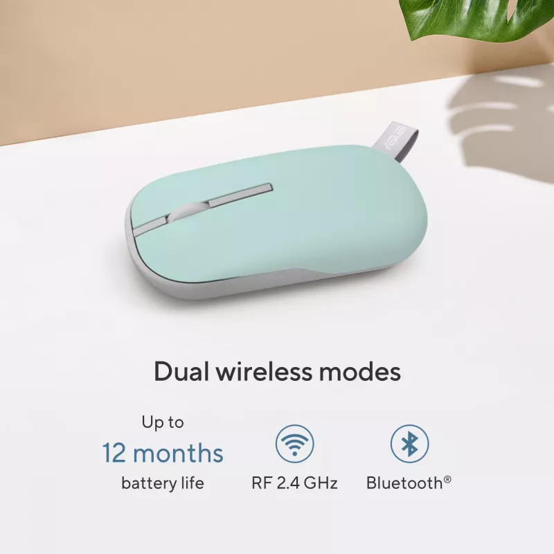 ASUS Marshmallow MD100 myš Office obojručná RF Wireless + Bluetooth optická 1600 DPI
