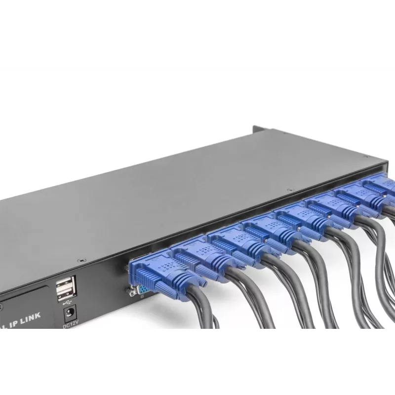 DIGITUS modulárny KVM prepínač 16-portový pre modulárnu KVM konzolu