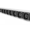 DIGITUS IT BASIC PDU. 3PH. 16A. 24 x C13. 3 x C19 vertikálny. 3m kábel. IEC309 3Ph-16A konektor samec