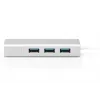 DIGITUS 3 port USB 3.0 Type-C hub s Gigabit Ethernet 3x USB A/F,1xUSB C/M,1x RJ45 LAN