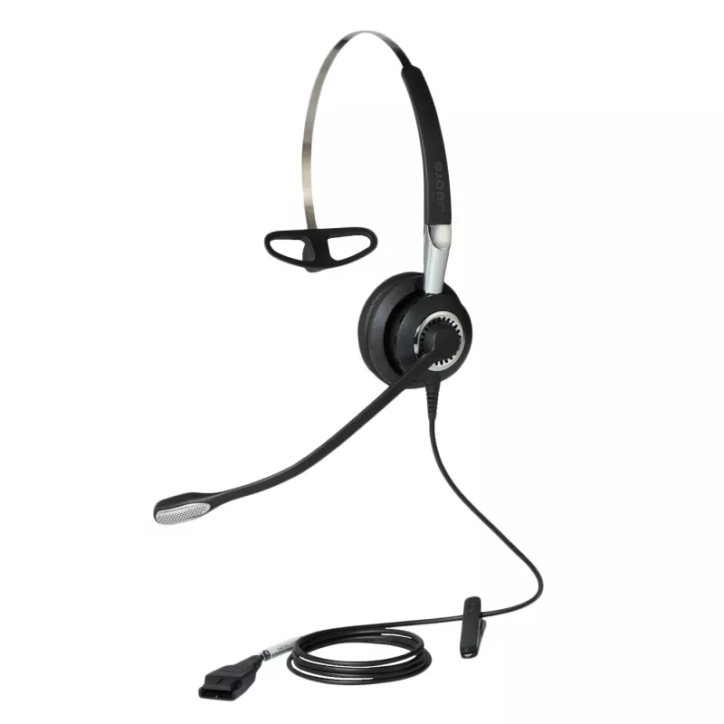 Jabra BIZ 2400 II Mono 3-1, káblový, kancelária/call centrum, 54 g, headset, čierna, strieborná