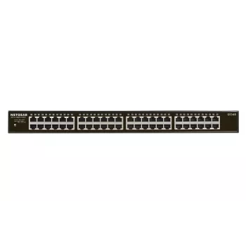 NETGEAR GS348 unmanaged Gigabit Ethernet (10/100/1000) 1U čierna