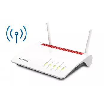 Box FRITZ 6890 LTE Wireless Router Gigabit Ethernet Dual-Band (2,4 GHz / 5 GHz) 4G čierny, červený, biely