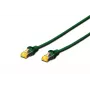 DIGITUS Patch kábel - CAT6a - S/FTP - Snagless - Cu - 25 cm - zelený
