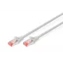 DIGITUS Patch kábel - CAT6 - S/FTP - ochrana jazýčka - Cu - 3 m - sivá