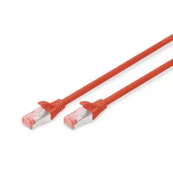 DIGITUS Patch kábel - CAT6 - S/FTP - Snagless - Cu - 10 m - červený