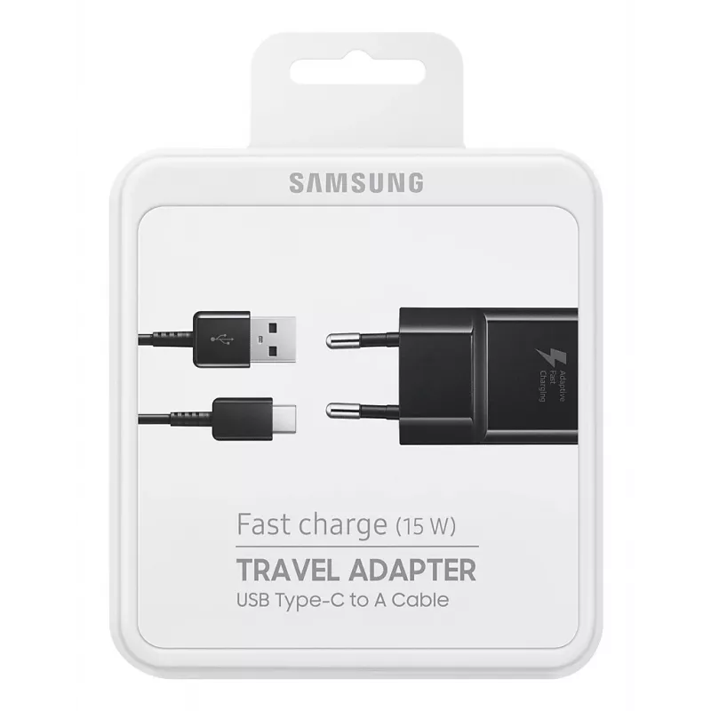 Samsung EP-TA20 univerzálna čierna AC rýchlonabíjačka vnútorná, vonkajšia