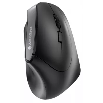 CHERRY MW 4500 bezdrôtová 45-stupňová myš, čierna, USB, pre pravákov, vertikálny dizajn, optická, RF bezdrôtová, 1200 DPI, čierna