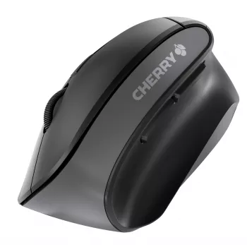 CHERRY MW 4500 bezdrôtová 45-stupňová myš, čierna, USB, pre pravákov, vertikálny dizajn, optická, RF bezdrôtová, 1200 DPI, čierna