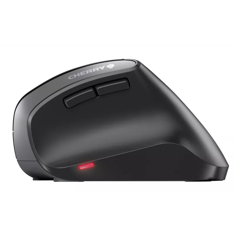 CHERRY MW 4500 bezdrôtová 45-stupňová myš, čierna, USB, pre pravákov, vertikálny dizajn, optická, RF bezdrôtová, 1200 DPI, čierna