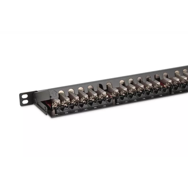 DIGITUS Patch panel CAT6a tienený 24-portový 0,5HE (dn91624sslea)