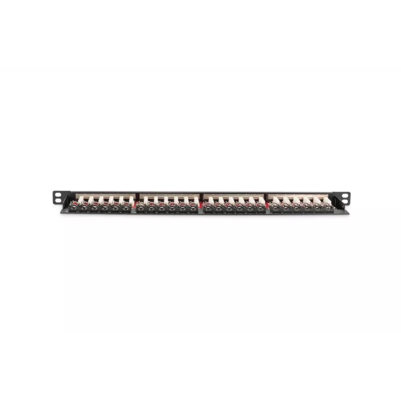 DIGITUS Patch panel CAT6a tienený 24-portový 0,5HE (dn91624sslea)