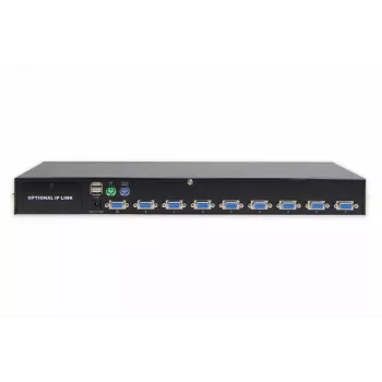 DIGITUS USB-PS/2 Combo-KVM prepínač 8-portový IP modul slot