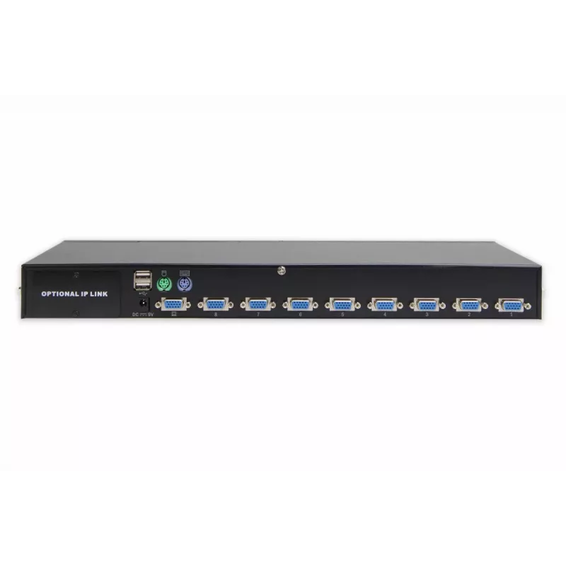 DIGITUS USB-PS/2 Combo-KVM prepínač 8-portový IP modul slot