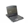 DIGITUS Modularized 48.3cm (19in) TFT konzola s 8 port Cat.5 KVM, RAL 9005 čierna - Qwertzu nemecká