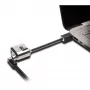 Kensington MiniSaver Mobile Keyed Lock, 1,8 m, Kensington, kľúč, plochý kľúč, uhlíková oceľ, čierna